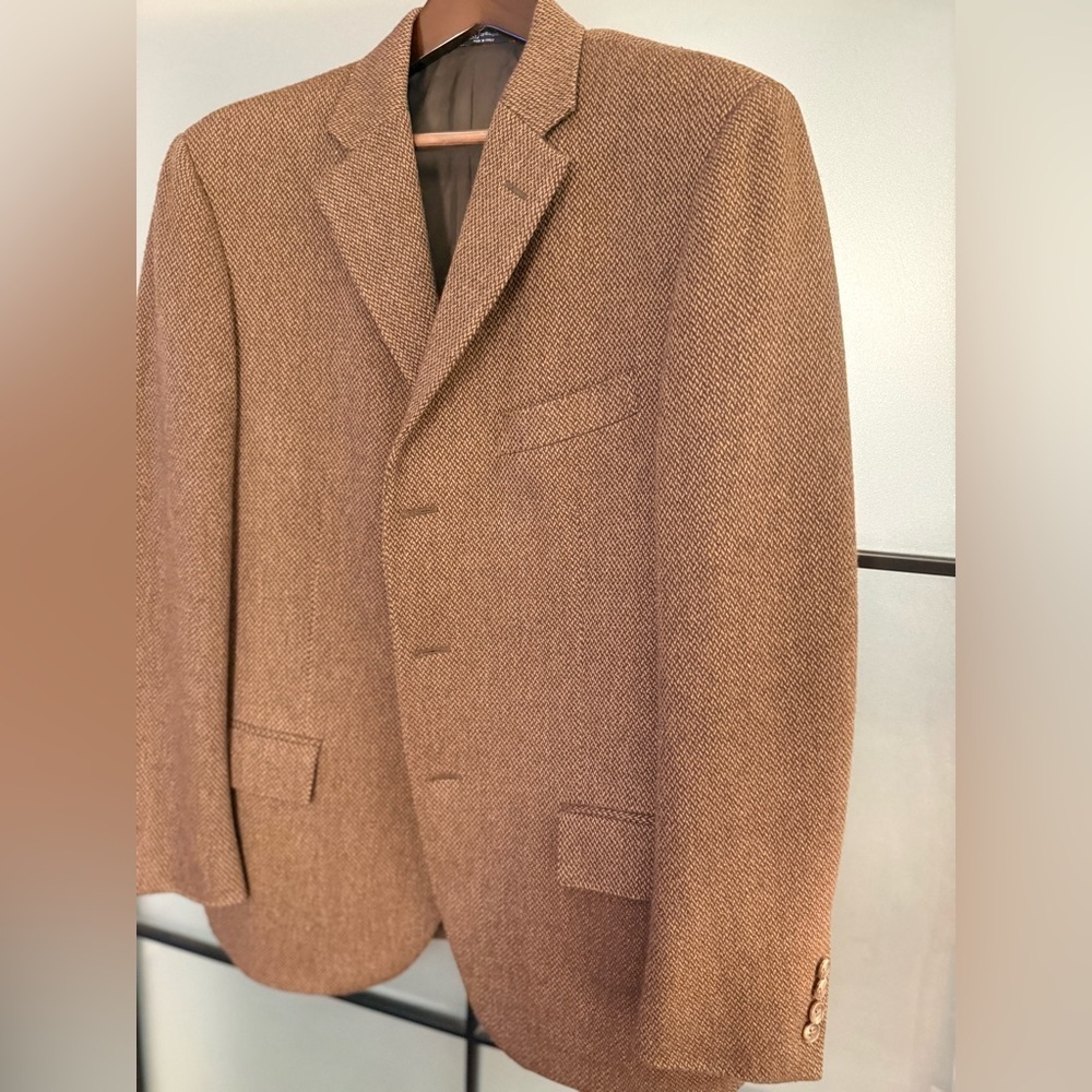 Vintage Polo by Ralph Lauren Plaid Wool Blazer- Made in Italy - Picture 2 of 12